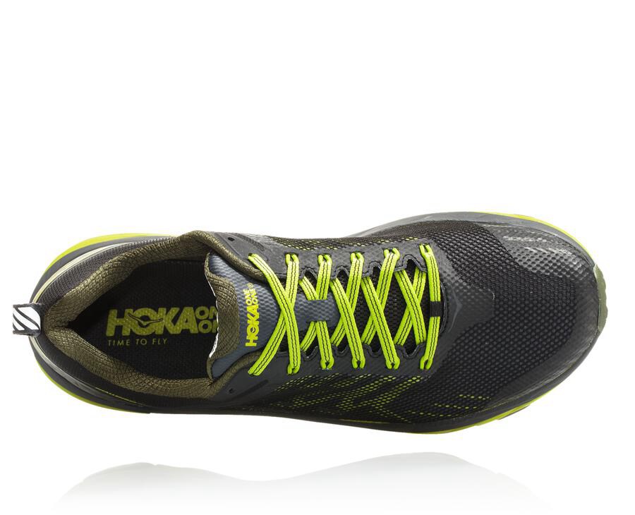 Tenis Hoka One One Trail Hombre Negros/Verdes - Challenger Atr 5 - NWCK23179